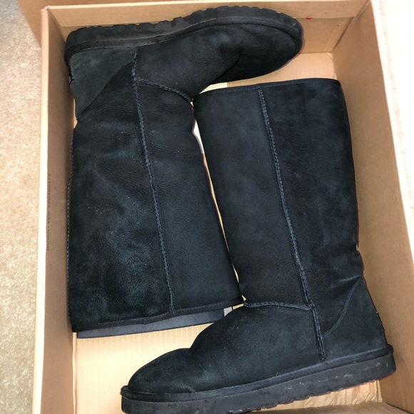 Classic Tall II Boot Black 5815W - Picture 2 of 11